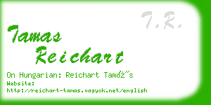 tamas reichart business card